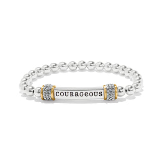 Brighton Meridian "Courageous" Two Tone Stretch Bracelet