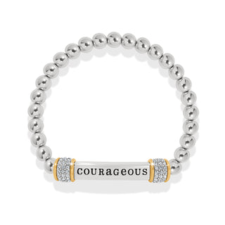 Brighton Meridian "Courageous" Two Tone Stretch Bracelet