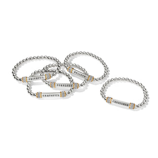 Brighton Meridian Cherished Two Tone Stretch Bracelet