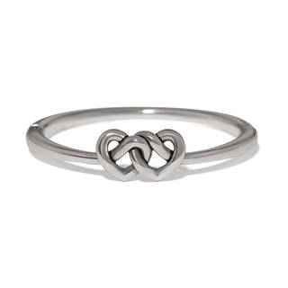 Brighton Interlok Linked Hearts Hinged Bangle