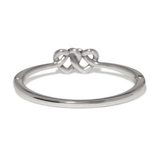 Brighton Interlok Linked Hearts Hinged Bangle