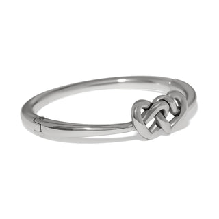Brighton Interlok Linked Hearts Hinged Bangle