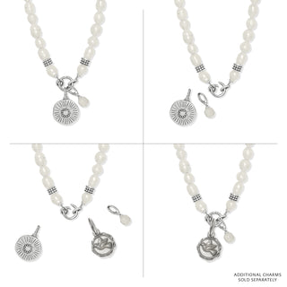 Brighton Token Charm Pearl Necklace