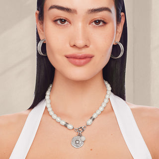 Brighton Token Charm Pearl Necklace