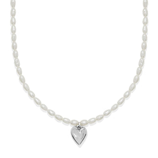 Brighton Cascade Embrace Pearl Heart Necklace