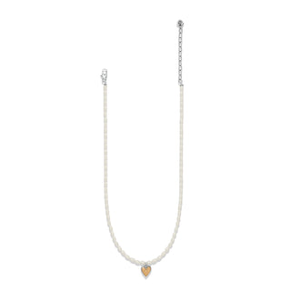 Brighton Cascade Embrace Pearl Heart Necklace