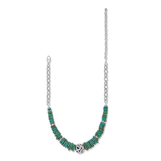 Brighton Contempo Sonora Verde Blue Disc Necklace
