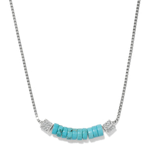 Brighton Meridian Petite Station Turquoise Necklace