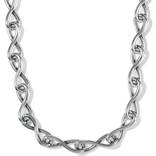 Brighton Interlok Twist Necklace is a silver chain necklace