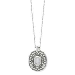 Brighton Pretty Tough Gem Necklace is a silver necklace with a decorative pendant