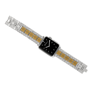 Brighton smart watch band with a silver and gold band 