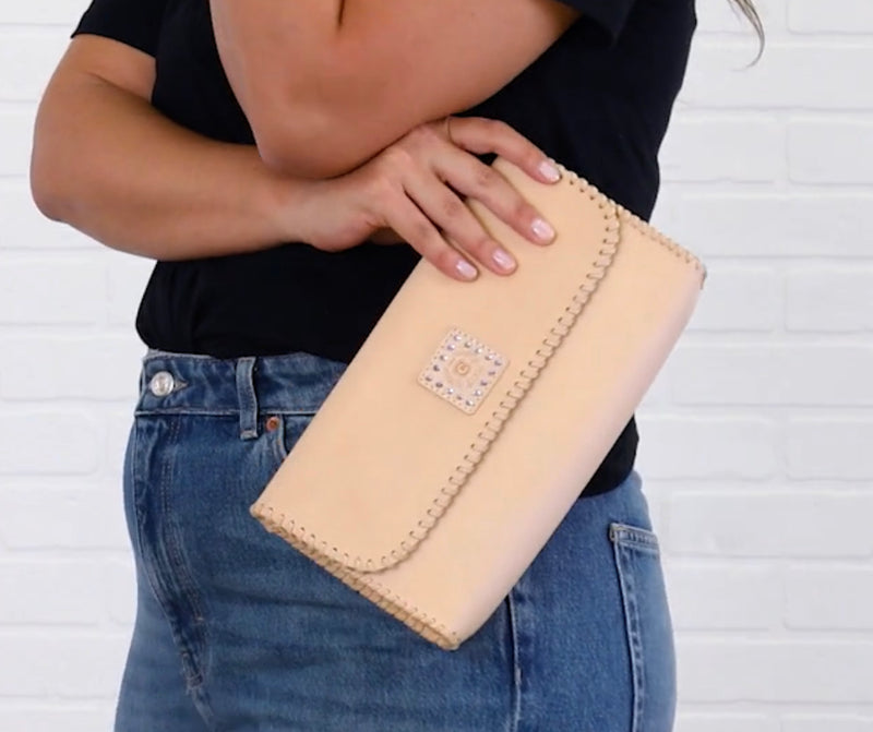 Consuela Stepped Out, Iced Natural Clutch Wallet