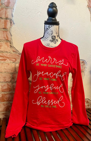 Merry Be Your Christmas Long Sleeve Tee