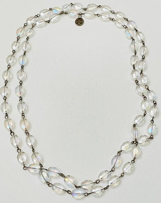 AB Oval Linked Bead Necklace