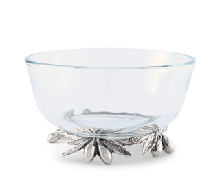 Vagabond House Olive Branch Glass Bowl